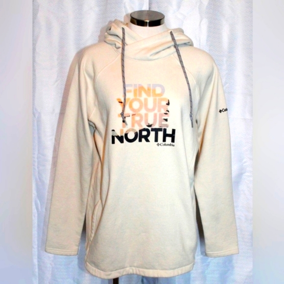 Columbia Tops - Ladies Columbia Pullover Hoodie Cream (L)